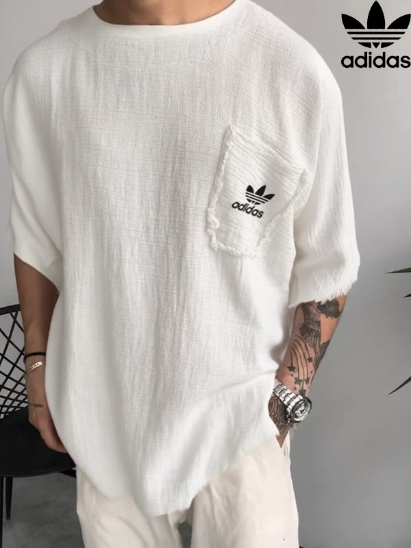 AD – Short-sleeved linen T-shirt