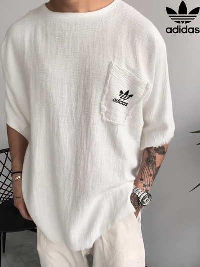 AD – Short-sleeved linen T-shirt