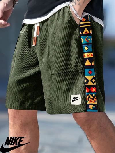 NK – Casual Graphic Trim Shorts