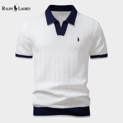 RL – Woven Texture Polo Shirt