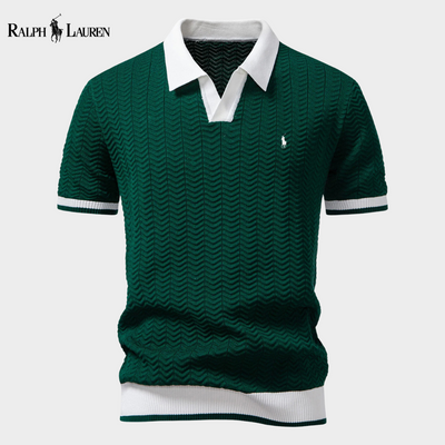 RL – Woven Texture Polo Shirt