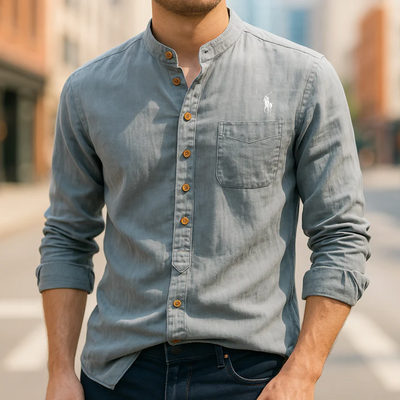 RL – Modern Mandarin Collar Shirt