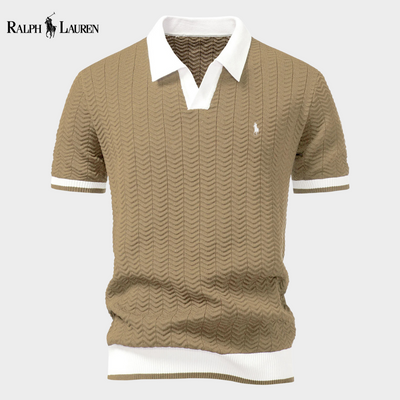 RL – Woven Texture Polo Shirt