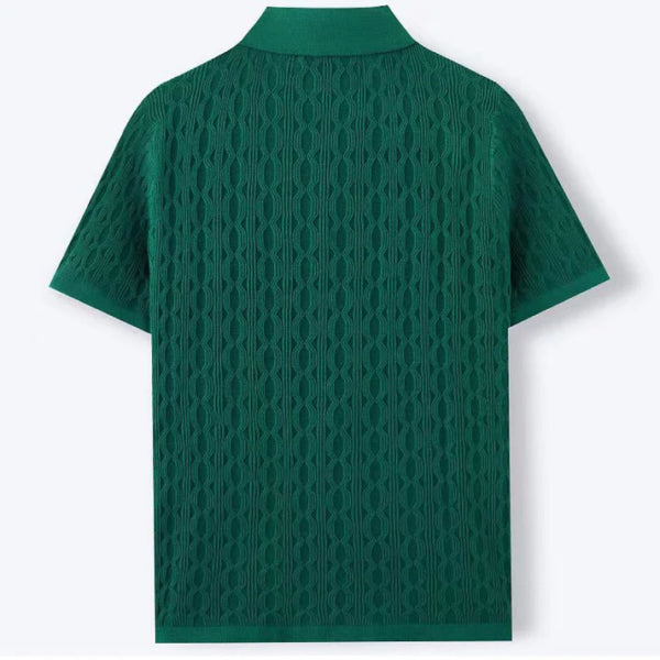 AD – Knit Texture Button Shirt