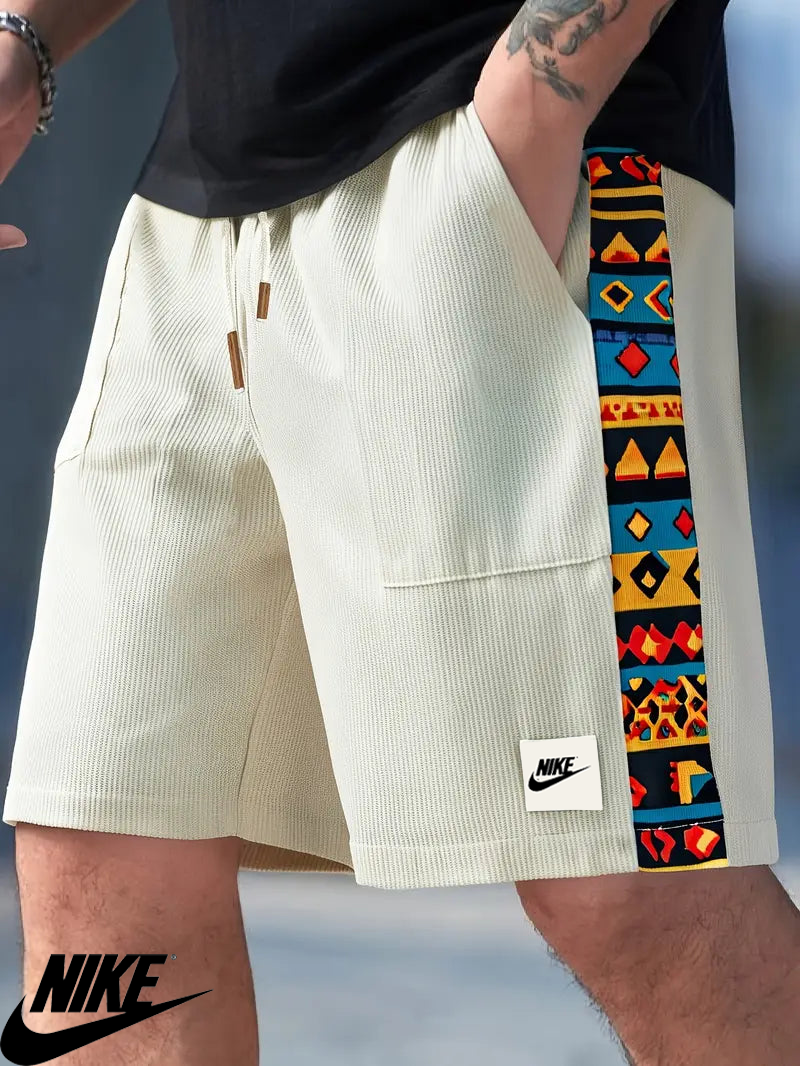 NK – Casual Graphic Trim Shorts
