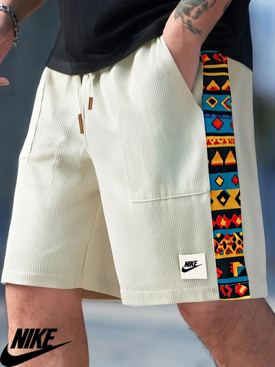 NK – Casual Graphic Trim Shorts