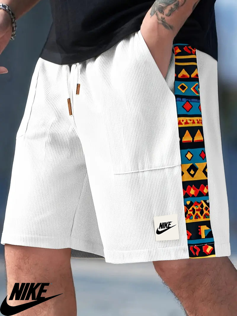 NK – Casual Graphic Trim Shorts
