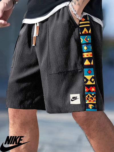 NK – Casual Graphic Trim Shorts