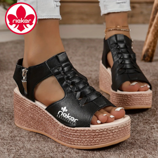 RK – BraidedRise Wedge Sandals