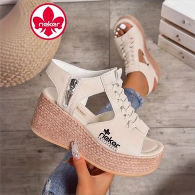 RK – BraidedRise Wedge Sandals