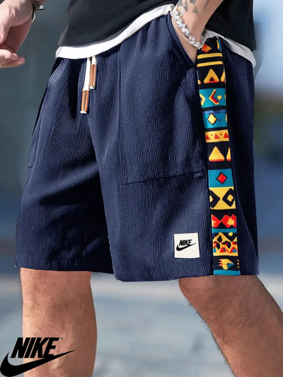 NK – Casual Graphic Trim Shorts
