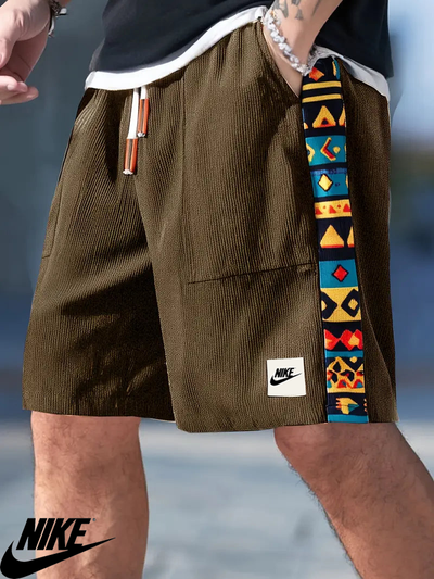 NK – Casual Graphic Trim Shorts