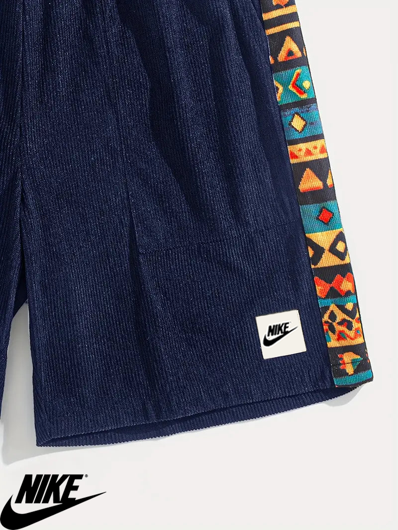 NK – Casual Graphic Trim Shorts
