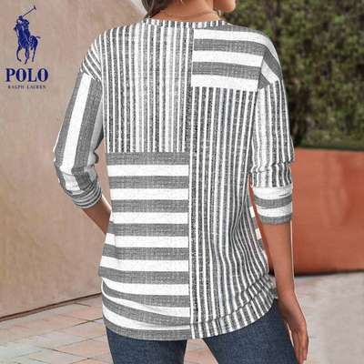 RL – Striped Casual Knit Top