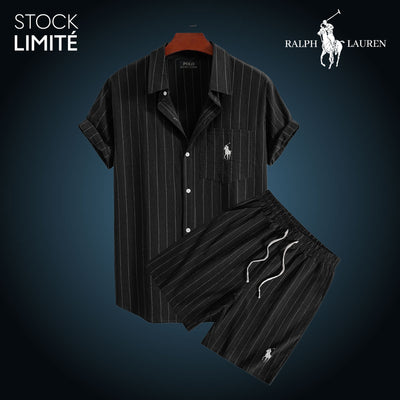 RL – Striped Summer Shirt & Shorts Set