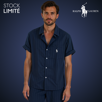RL – Striped Summer Shirt & Shorts Set