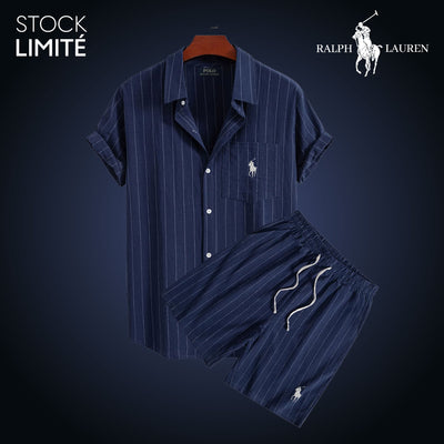RL – Striped Summer Shirt & Shorts Set