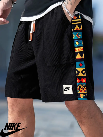NK – Casual Graphic Trim Shorts