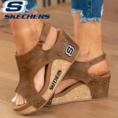 SK – Cork Wedge Sandals