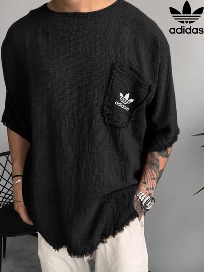 AD – Short-sleeved linen T-shirt