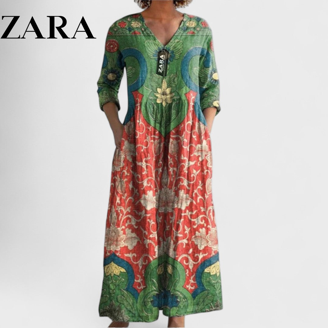 ZR – Bohemian Print Maxi Dress
