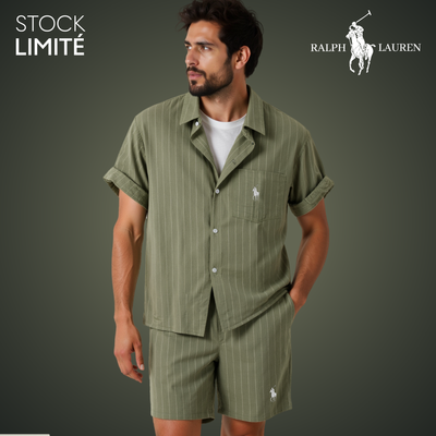 RL – Striped Summer Shirt & Shorts Set
