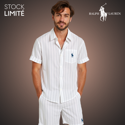 RL – Striped Summer Shirt & Shorts Set