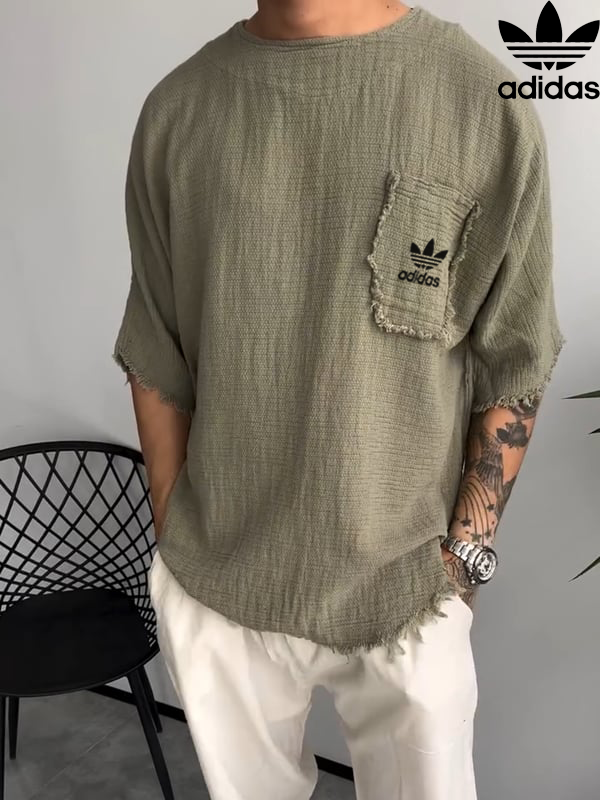 AD – Short-sleeved linen T-shirt